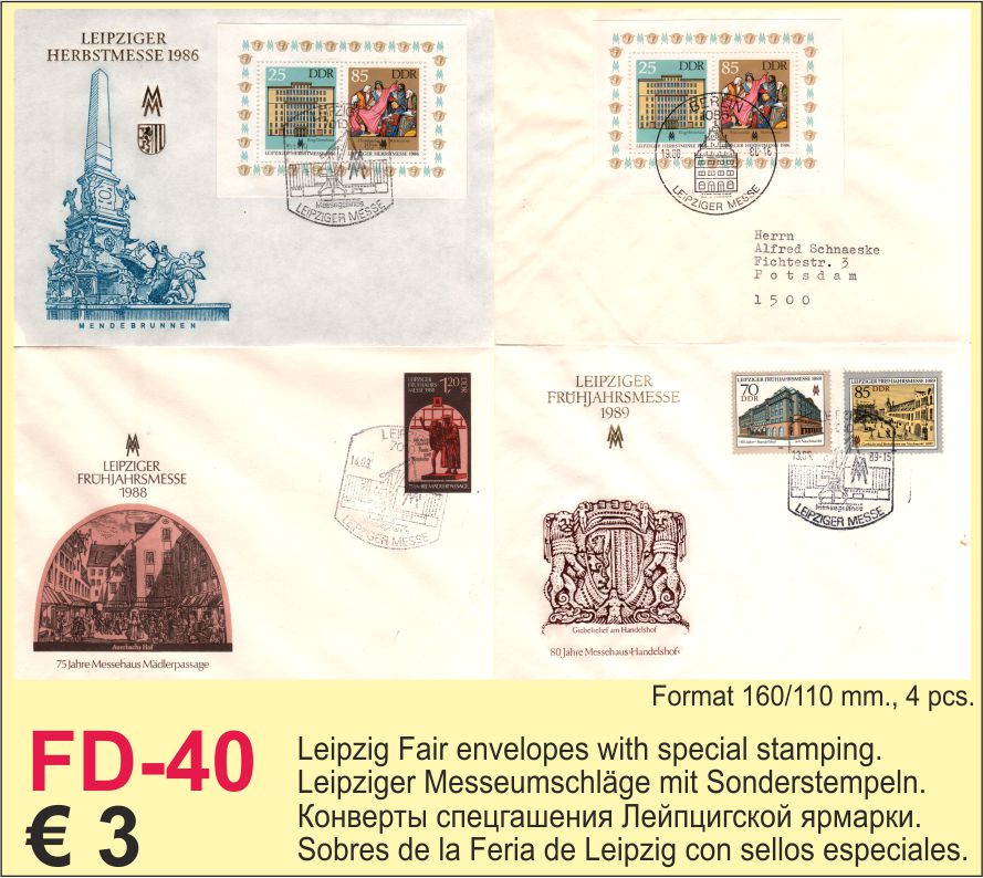 Special stamping Leipzig Fair